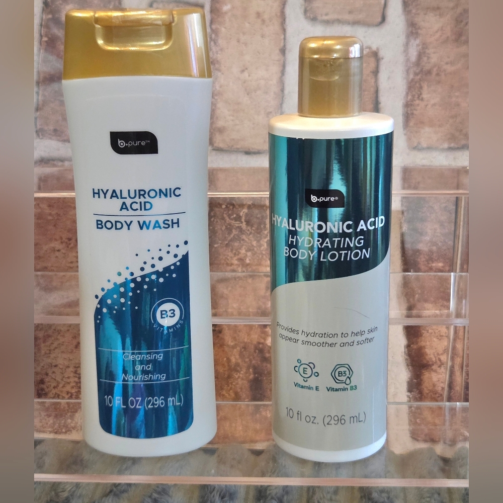 b-Pure Hyaluronic Nourishing Body Wash & Lotion Set